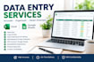 be your detail oriented data entry virtual assistant