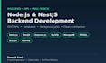 build a rest API backend using nodejs and nestjs