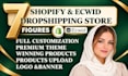 build converting shopify ecwid dropshipping store via autods zendrop cj website