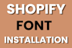 install custom font shopify store