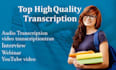 transcribe audio and video