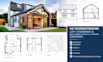 design UK house extension, loft conversion and building regulations drawings