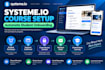 set up your systeme io course and automate student onboarding
