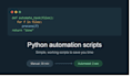 write a simple python script to automate your task