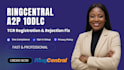 handle telnyx and ringcentral a2p 10dlc tcr registration