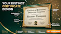 design professional custom certificates for online courses and webinars