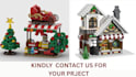 design custom lego christmas mocs, gift with bricklink  studio PDF instruction