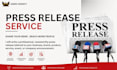 write aprofessional press release with PR distribution media publication article
