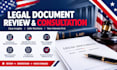provide legal document review and consultation