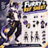 create a furry character ref sheet, fursona design, and furry oc reference