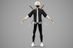 create retro lowpoly india game character model, psx style, ps2, ps1, super n64