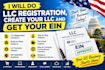 do llc registration create llc and get your ein