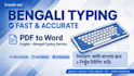 do fast bengali english typing, PDF to word and data entry
