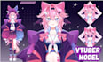 vtuber model vtuber rigging vtuber live 2d vtuber model live2d character design