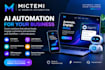 build an ai  powered website with smart automation and chatbot