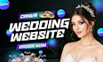 design an editable canva wedding website with rsvp