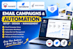 setup moosend, sendlane, benchmark email campaigns and automation