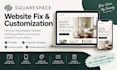 fix squarespace website customize template pages and layout