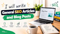 write general SEO articles and blog posts