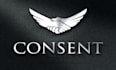 design modern 3d handshake wings business logo design