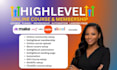 setup gohiglevel membership course and sale funnel
