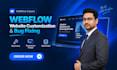 customize, redesign and fix bugs on your webflow website