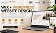 build, redesign and customize wix or wordpress websites