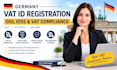 handle german ust id registration oss ioss reverse charge vat compliance