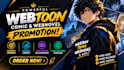 promote your webcomic, webtoon promotion, tapas, manga, comic