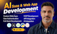 develop a custom ai saas web app with full stack development and API integration