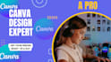 create canva design template and website with canva video
