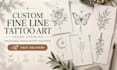 create custom fine line tattoo art and clean stencils