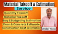 do flooring concrete mep quantity takeoff, cost estimation and material takeoff