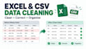 clean and organize your excel or CSV data