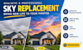 do professional sky replacement, photo editing, and background change