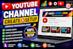 create and set up a professional youtube channel