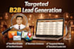 do b2b lead generation and web research with verified emails