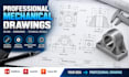 create professional 2d mechanical engineering drawings