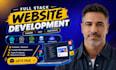 build custom website development as a full stack front end and backend developer