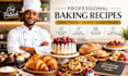 create professional baking recipes, dessert recipes, and pastry formulas
