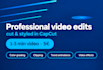 edit your raw clips into proffesional videos to go viral