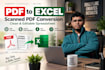 convert PDF and scanned documents to excel, CSV or sheets
