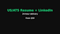 write a US ats resume and linkedin about in 24 hours