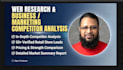 do web research and business market competitor analysis
