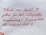 do handwriting and calligraphy beautifully