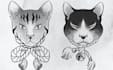 draw custom pet portrait in black tattoo style