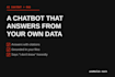 build an ai chatbot, rag agent, and ai assistant for your data