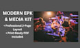 design modern epk or media kit layout