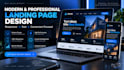 and develop a modern professional landing page
