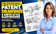 create professional patent drawings and uspto style patent illustrations
